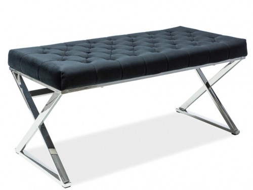 Банкетка Signal Onyx Срібний Чорний