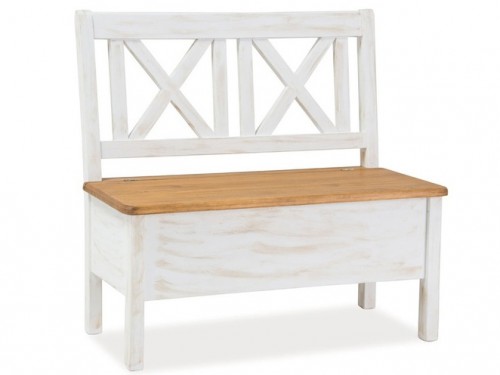 Лавка Signal Poprad Горіх/Сосна білена