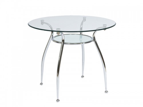 Стол Signal Finezja A 90х90 Прозрачный