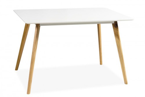 Стол Signal Milan 120х80 Белый/Дуб