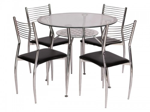 Стол Signal Molar 90х90 Прозрачный