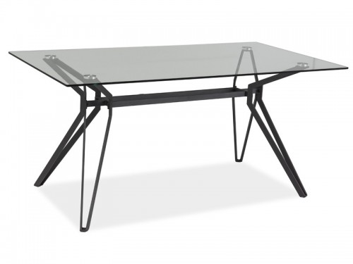 Стол Signal Tivoli 160х90 Прозрачный/Серый