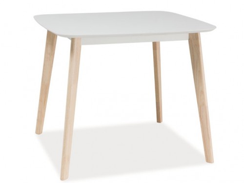 Стол Signal Tibi 90х80 Белый/Дуб