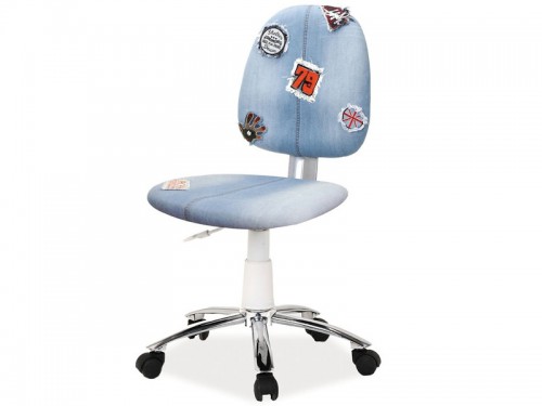Кресло Signal Zap 2 Голубой/Нашивки