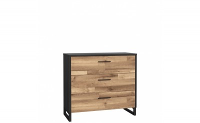 Комод SRBK211-C794 Jakobina Forte Черный / Дуб деревянный