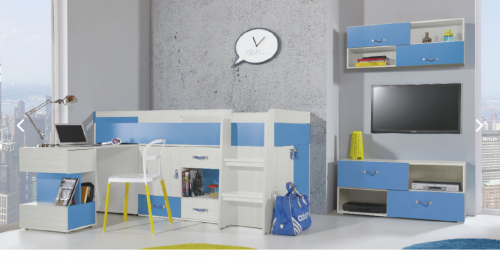 Дитяча Komi D Meblar ясен komi / блакитний або ясен komi / рожевий