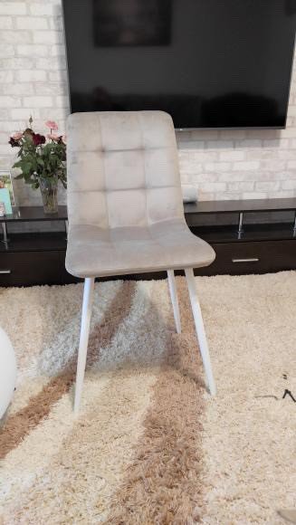 Стілець RoNi MiLa темний бежевий/білий