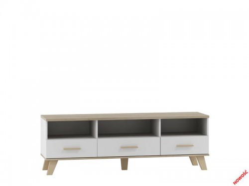 Тумба MOLDA RTV-2 Halmar Белый -дуб Сонома