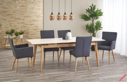 Обідній стіл MONTREAL Halmar 180-220/90/76 cm Білий