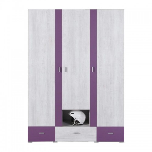 Шафа NX1 Next Meblar сосна білена / віола або сосна білена / земля