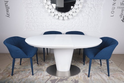 Стол GEORGIA (120/150*85*76) Nicolas белый