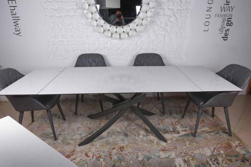 Стол Lincoln Nicolas керамика белый глянец