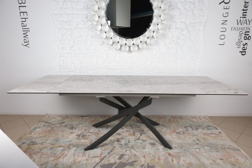 Стол Lincoln Nicolas керамика светло-серый глянец