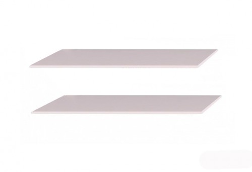 Полки 2,5м в шкаф-купе (Серия С и Т) Асти МироМарк AS-96-WB Дуб крафт / Глянец белый