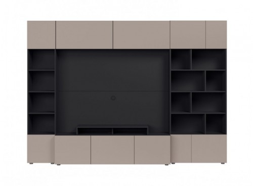 Панель для телевізора MURO/PANEL/TV/280/ASYM Muro BRW  антрацит чорний / сірий конго