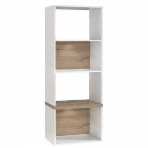 Пенал Bianko BIKR611 Forte Дуб Бьянко/Белый глянец