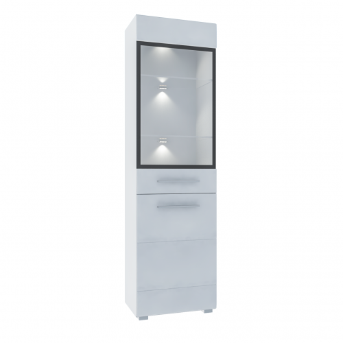 Пенал-вітрина Barry В Blonski німфея альба/білий сніг