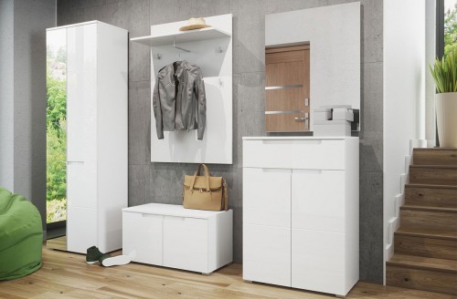 Передпокій 2 SELENE SZYNAKA білий мат / білий глянець