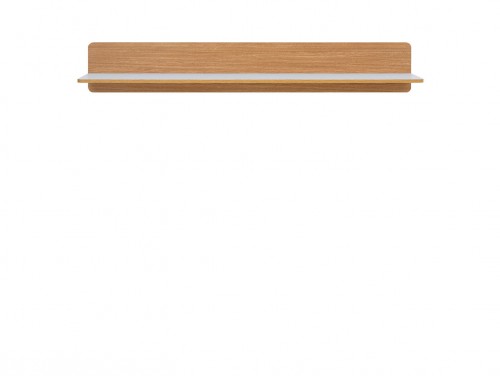 Полиця POL/153 Bari BRW білий глянец /  дуб натуральний