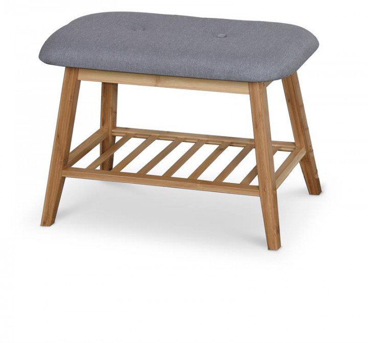 Полка для обуви Halmar ST-14 Бамбук / Серый