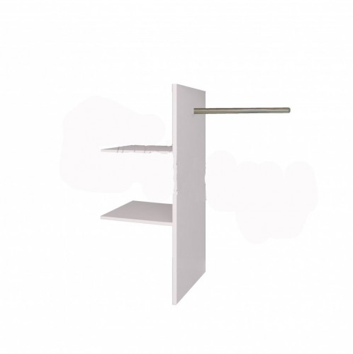 Полиці Т-подібні до шафи Асті МіроМарк 4+6дв AS-77-WB Дуб крафт/Глянець білий