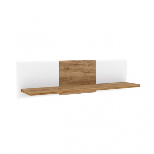 Полка навісна Candy P Blonski дуб крафт табако/білий матовий