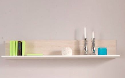 Підвісна полиця Embawood Хельсінкі White, Oak rhodos light