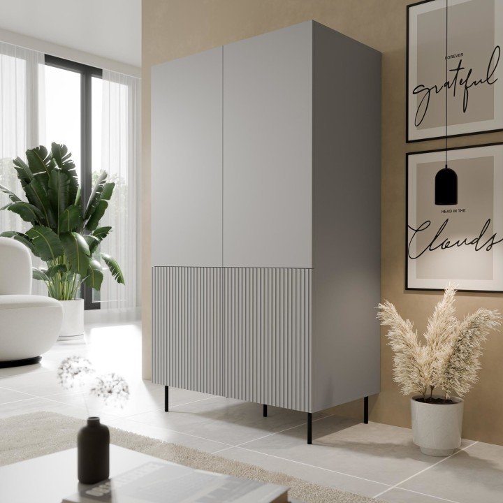 Шафа Halmar ASENSIO S-1 сірий-чорний