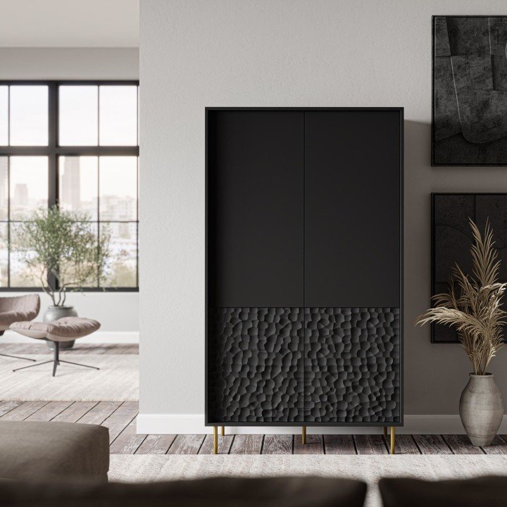 Шафа Halmar BULLET S-1 чорний-золото