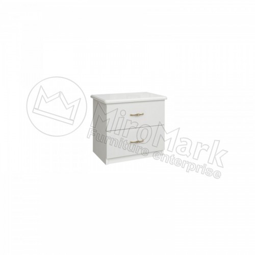 ПРИЛІЖКОВА ТУМБА Футура 2шх МіроМарк білий глянець
