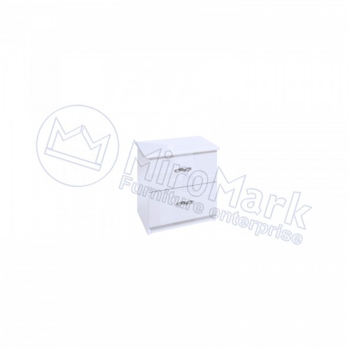 ПРИЛІЖКОВА ТУМБА Прованс 2шх Міромарк білий глянець