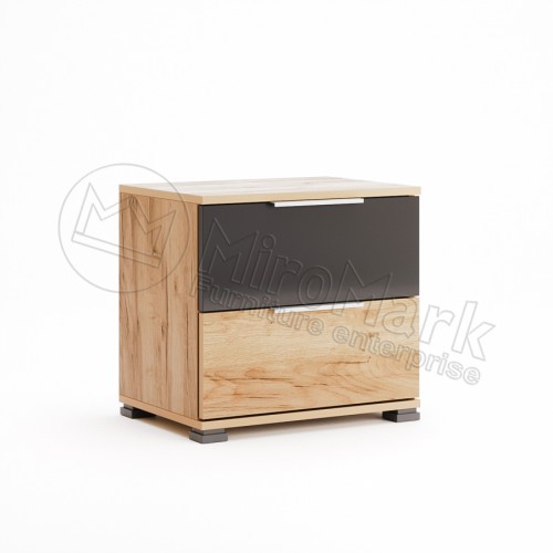 ПРИЛІЖКОВА ТУМБА 2шх Рамона МіроМарк Дуб Крафт/Лава