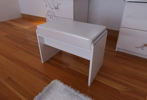 Пуфік Богема МіроМарк BG-91-WB Глянець білий