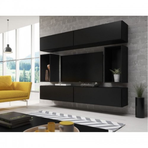 Вітальня ROCO 1 CAMA чорний/чорний