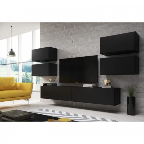 Вітальня ROCO 2 CAMA чорний/чорний