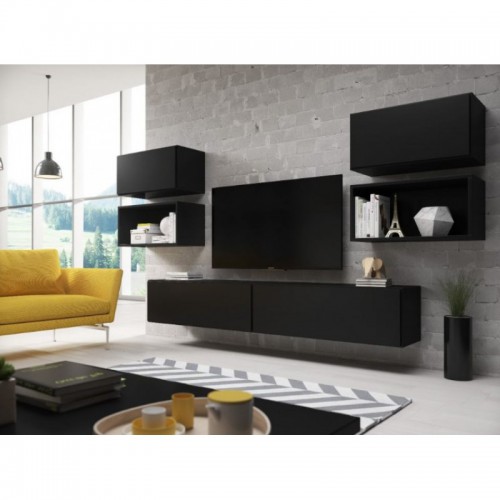 Вітальня ROCO 3 CAMA чорний/чорний