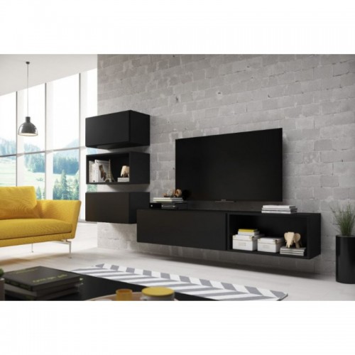 Вітальня ROCO 4 CAMA чорний/чорний