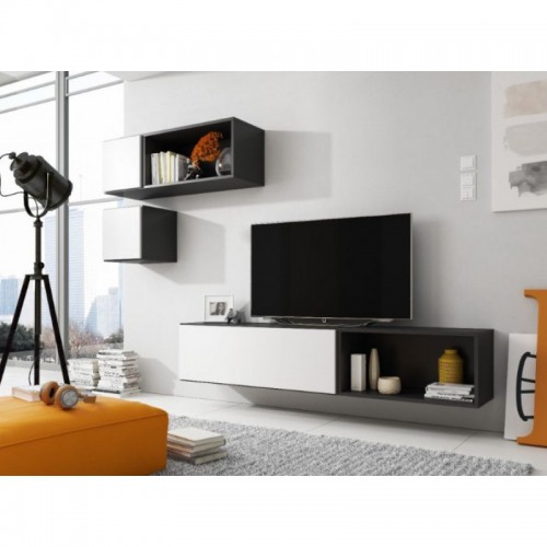 Вітальня ROCO 5 CAMA чорний/білий