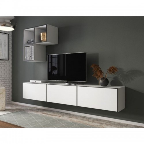 Вітальня ROCO 6 CAMA білий/чорний/білий