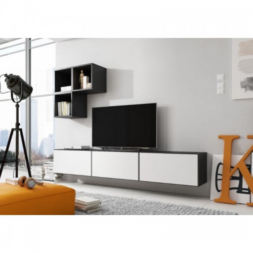 Вітальня ROCO 6 CAMA чорний/білий