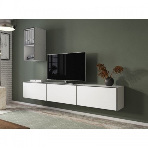 Вітальня ROCO 7 CAMA білий/чорний/білий