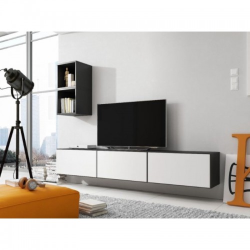 Вітальня ROCO 7 CAMA чорний/білий