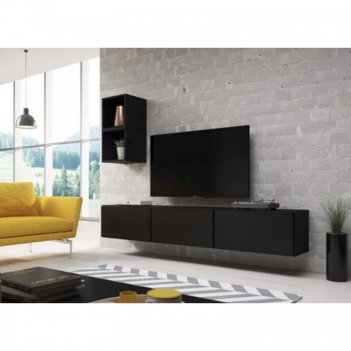 Вітальня ROCO 7 CAMA чорний/чорний