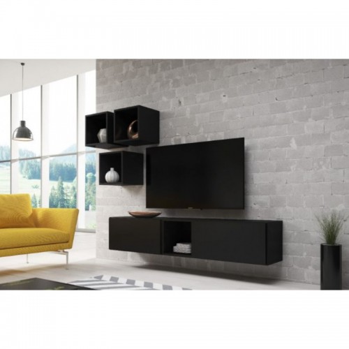 Вітальня ROCO 8 CAMA чорний/чорний