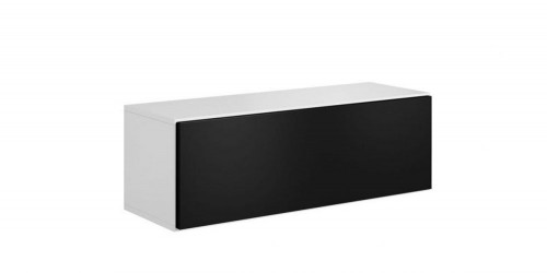 Тумба RTV ROCO pełna "RO-1'CAMA  белый/черный