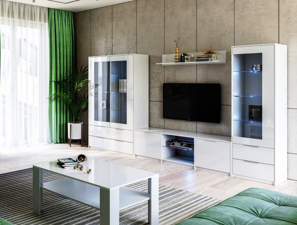 Вітальня 2 Рома MiroMark білий глянець