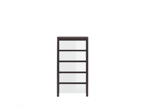 ​Комод KOM5S Kaspian BRW венге / білий глянець