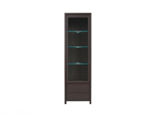 Вітрина REG1W2S Kaspian BRW wenge