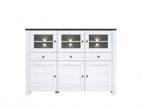 Комод Antwerpen  KOM3W3D3S/13/18  BRW модрина світла / сосна ларик