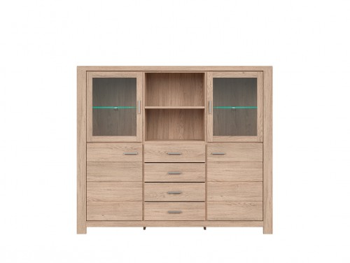 БУФЕТ LUTTICH KOM2W2D4S/15/17 BRW  дуб барріковий